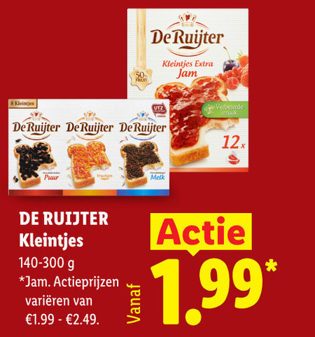De Ruijter   hagelslag, jam folder aanbieding bij  Lidl - details