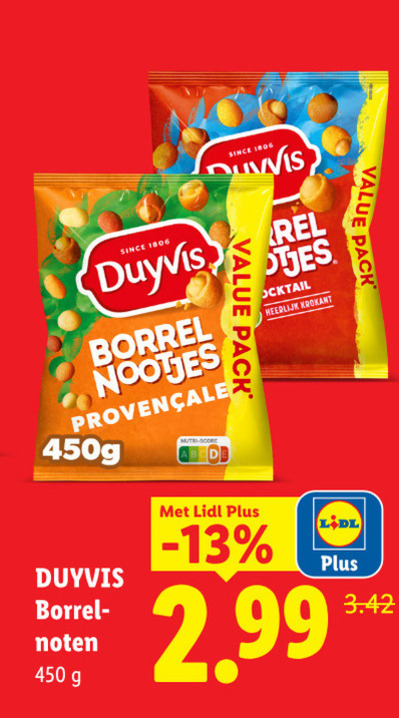 Duyvis   borrelnootjes folder aanbieding bij  Lidl - details