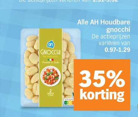 gnocchi 2 35 aardappel prodotto italia houdbare varieeren hut co folder aanbieding bij Albert Heijn