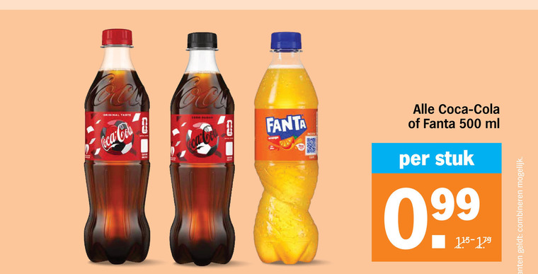 coca-cola fanta frisdrank cola 13 99 500 original taste coca sugar ml stuk combineren folder aanbieding bij Albert Heijn Coca-Cola frisdrank, cola folder aanbieding bij Albert Heijn - details
