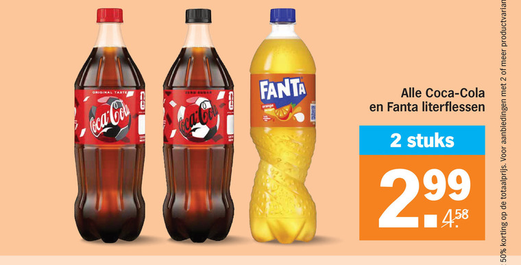 Coca-Cola   frisdrank, cola folder aanbieding bij  Albert&nbsp;Heijn - details