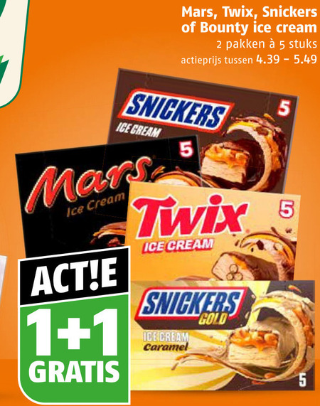 Snickers   ijsreep folder aanbieding bij  Poiesz - details