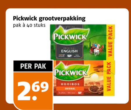 Pickwick   thee folder aanbieding bij  Poiesz - details