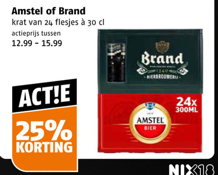 Amstel   krat bier folder aanbieding bij  Poiesz - details