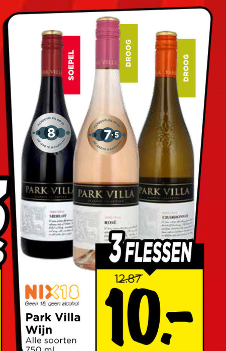 rode wijn witte 8 18 750 soepel hamersma hamer droog park vilten villa nix18 alcohol soorten ml folder aanbieding bij Vomar