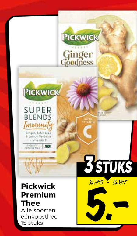 Pickwick   thee folder aanbieding bij  Vomar - details