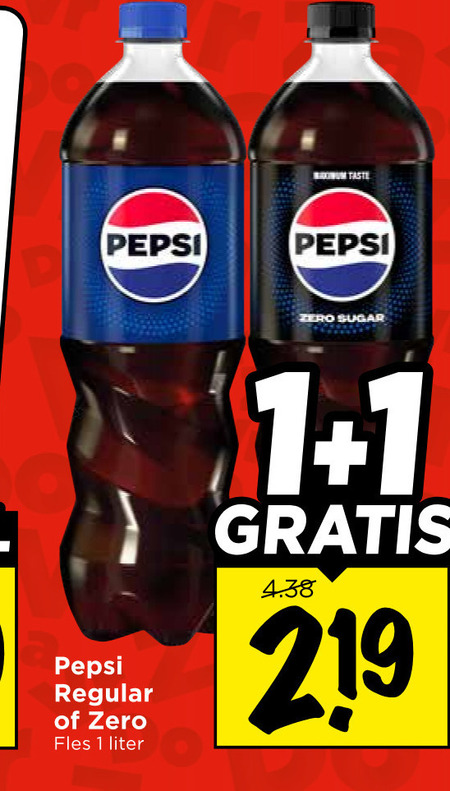 Pepsi   cola folder aanbieding bij  Vomar - details