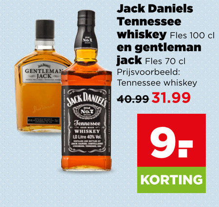 Jack Daniels   whisky folder aanbieding bij  Plus - details