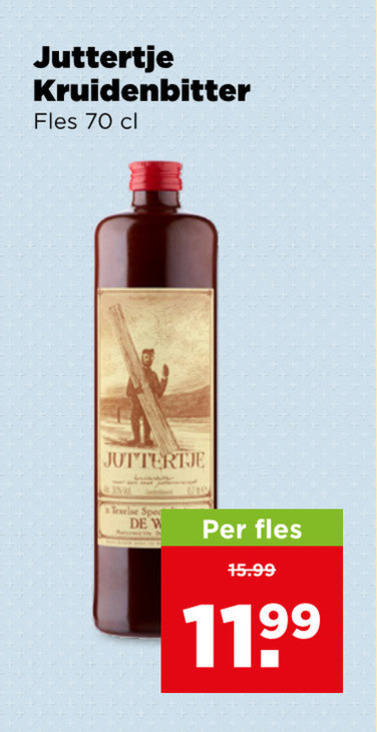 Juttertje   kruidenbitter folder aanbieding bij  Plus - details