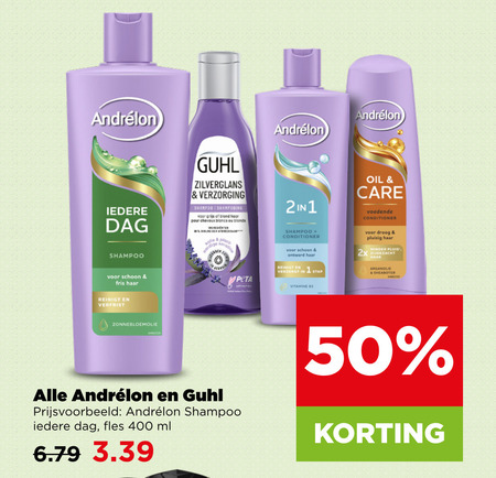 Andrelon   conditioner, shampoo folder aanbieding bij  Plus - details