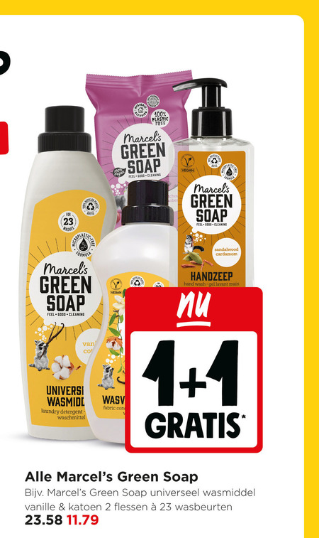 Marcels Green Soap   handzeep, wasmiddel folder aanbieding bij  Jumbo - details