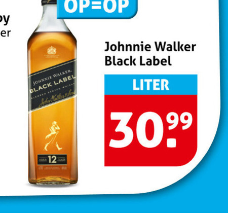 johnnie walker whisky 12 black label liter folder aanbieding bij Hoogvliet Johnnie Walker whisky folder aanbieding bij Hoogvliet - details