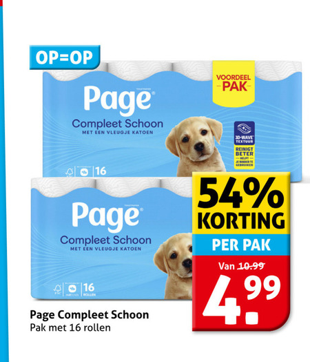 Page   toiletpapier folder aanbieding bij  Hoogvliet - details
