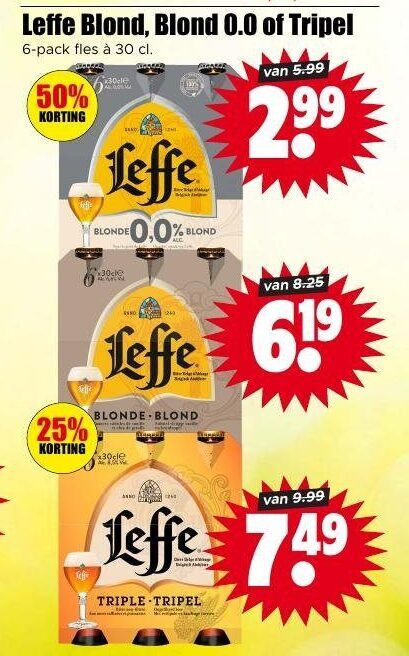 Leffe   speciaalbier folder aanbieding bij  Dirk - details
