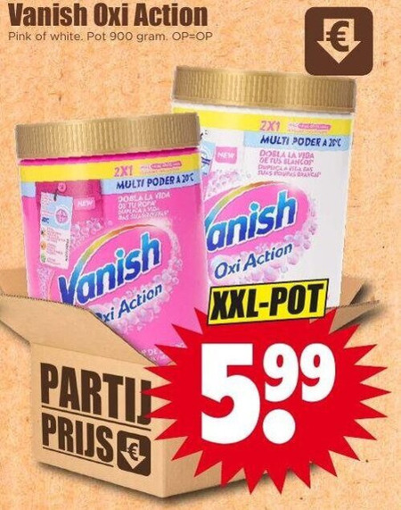 Vanish   vlekkenverwijderaar folder aanbieding bij  Dirk - details