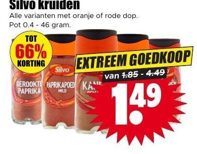 Silvo   kruiden folder aanbieding bij  Dirk - details