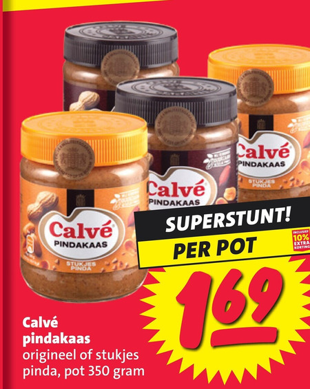 Calve   pindakaas folder aanbieding bij  Nettorama - details