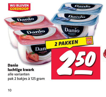 danone danio kwark 2 10 luchtige pak bakjes pakken folder aanbieding bij Nettorama Danone Danio kwark folder aanbieding bij Nettorama - details