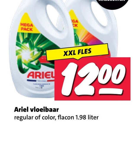 Ariel   wasmiddel folder aanbieding bij  Nettorama - details