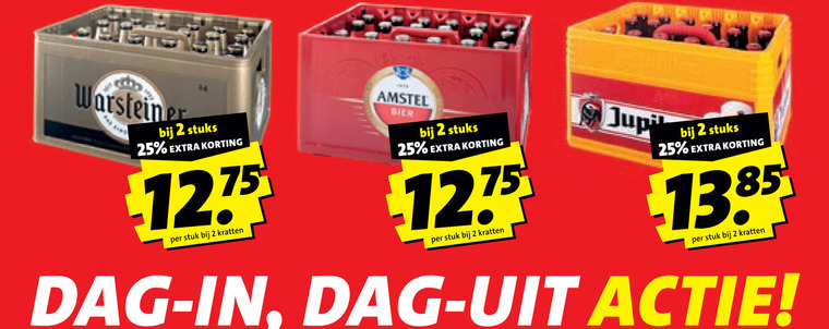jupiler amstel warsteiner krat bier 2 25 stuks stuk kratten dag folder aanbieding bij Boni Jupiler krat bier folder aanbieding bij Boni - details