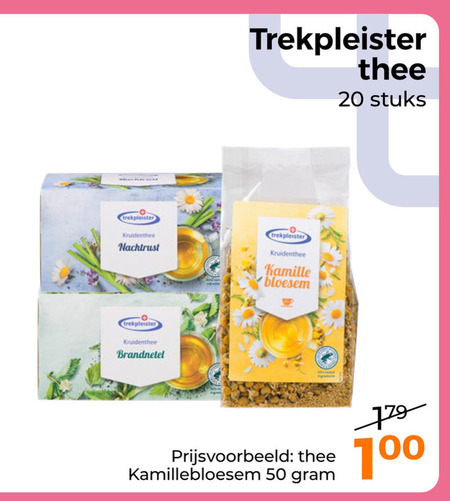 Trekpleister Huismerk   thee folder aanbieding bij  Trekpleister - details