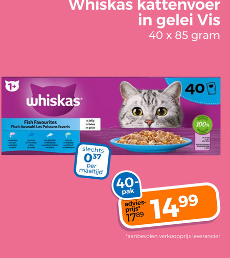 Whiskas   kattenvoer folder aanbieding bij  Trekpleister - details