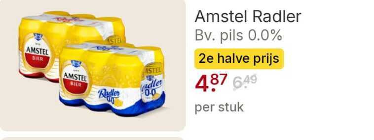 Amstel   radler bier folder aanbieding bij  Picnic - details