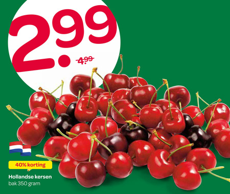 kersen 40 350 hollandse bak folder aanbieding bij Spar