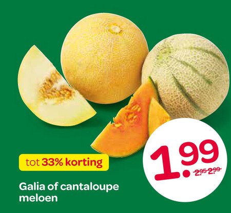 meloen 33 galia cantaloupe folder aanbieding bij Spar
