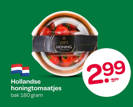 cherry tomaten 180 hollandse honingtomaatjes bak honing 3.99 folder aanbieding bij Spar