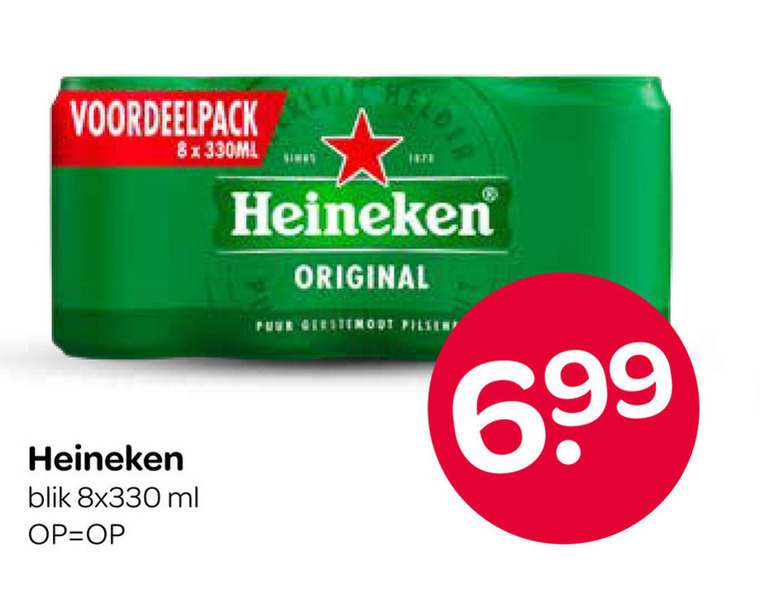heineken blikjes bier held original puur 6 99 blik ml folder aanbieding bij Spar Heineken blikje bier folder aanbieding bij Spar - details