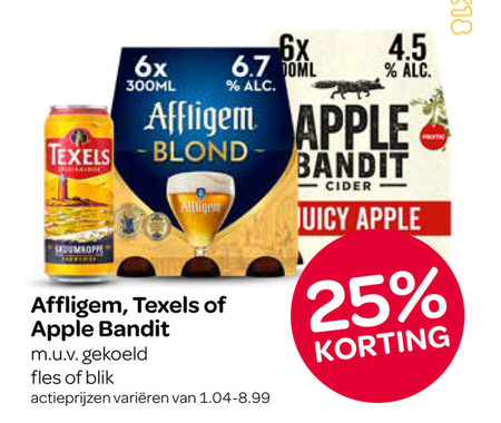 Texels   appelcider, speciaalbier folder aanbieding bij  Spar - details