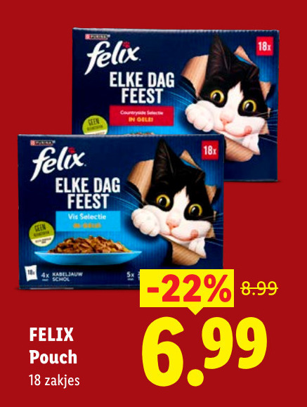 Felix   kattenvoer folder aanbieding bij  Lidl - details
