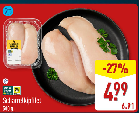 kipfilet 500 scharrel beter leven scharrelkipfilet folder aanbieding bij Aldi