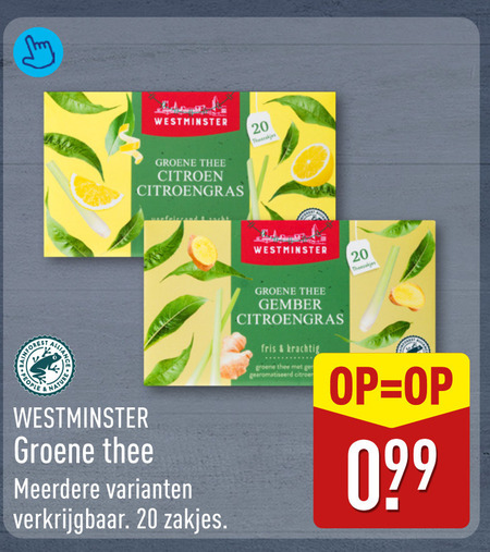 Westminster   thee folder aanbieding bij  Aldi - details