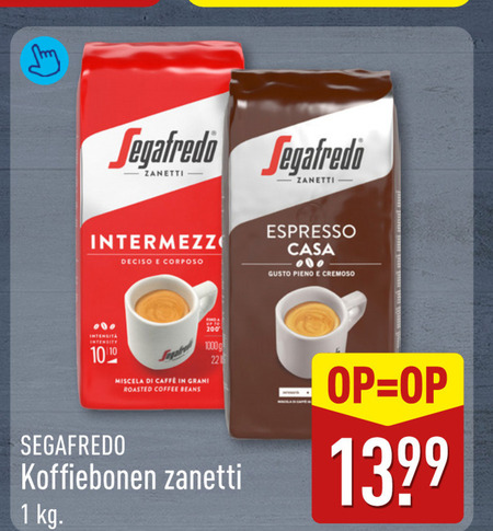 segafredo koffiebonen 1 22 200 zanetti espresso casa gusto cremoso intensity caffee gram roasted coffee beans folder aanbieding bij Aldi Segafredo koffiebonen folder aanbieding bij Aldi - details