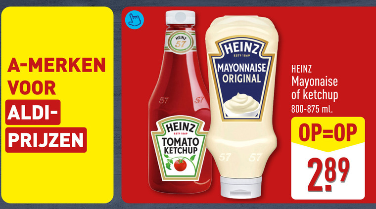 Heinz   tomatenketchup, mayonaise folder aanbieding bij  Aldi - details