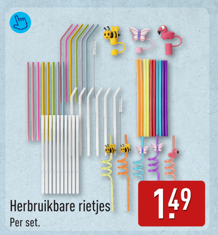 rietjes herbruikbare folder aanbieding bij Aldi