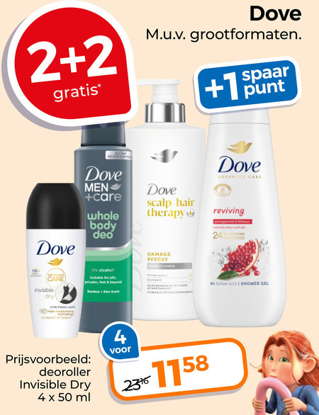 Dove   deodorant, bodylotion folder aanbieding bij  Trekpleister - details
