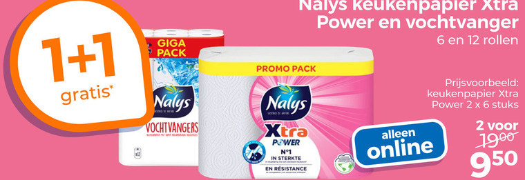 nalys keukenpapier 1 2 6 12 950 power vochtvanger rollen giga pack vochtvangers sterkte online stuks folder aanbieding bij Trekpleister Nalys keukenpapier folder aanbieding bij Trekpleister - details