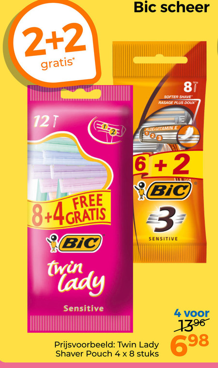 Bic   scheermesjes folder aanbieding bij  Trekpleister - details