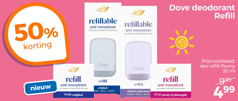 dove deodorant 35 50 anti transpirant 72h sweat odour protection original wind violet tonka bean rewind peony pineapple deo ml folder aanbieding bij Trekpleister Dove deodorant folder aanbieding bij Trekpleister - details