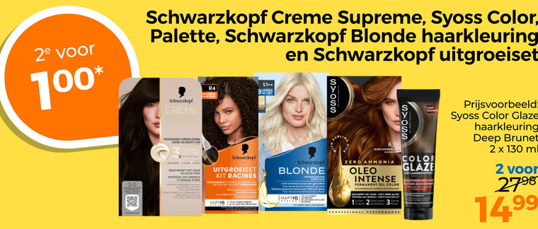 Schwarzkopf   haarkleuring folder aanbieding bij  Trekpleister - details