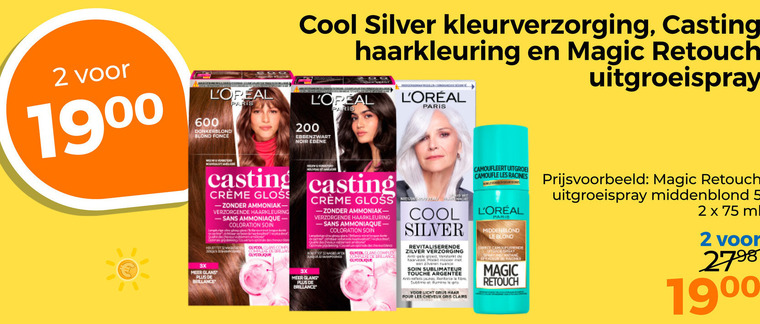 haarkleuring 2 5 200 600 cool silver casting retouch paris uitgroeispray donkerblond blond 3x noir it gin gloss verzorgende coloration couverture houten glans brillance que des for revitaliserende zilver verzorging versterkt mat sublimateur touche anti la fibre le licht haar pour les cheveux eclairs middenblond crest camoufleert racines ml folder aanbieding bij Trekpleister