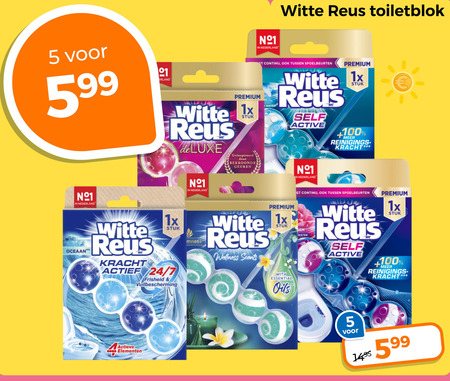 Witte Reus   toiletblok folder aanbieding bij  Trekpleister - details
