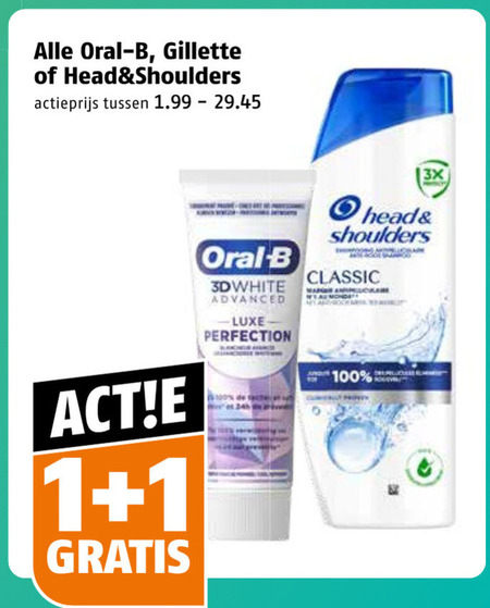 Gillette   shampoo, scheergel folder aanbieding bij  Poiesz - details
