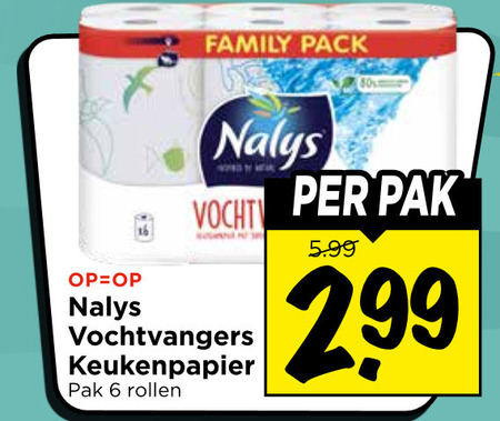 Nalys   keukenpapier folder aanbieding bij  Vomar - details