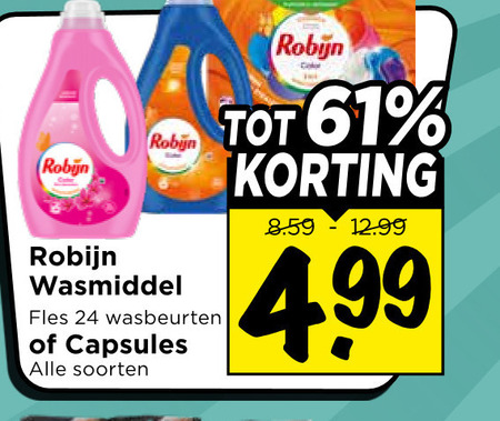 Robijn   wasmiddel folder aanbieding bij  Vomar - details
