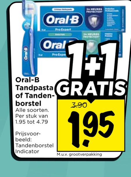 Oral-B   tandpasta, tandenborstel folder aanbieding bij  Vomar - details