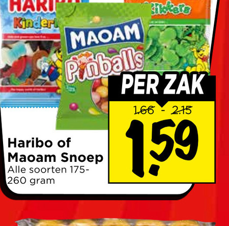 Haribo   snoep folder aanbieding bij  Vomar - details